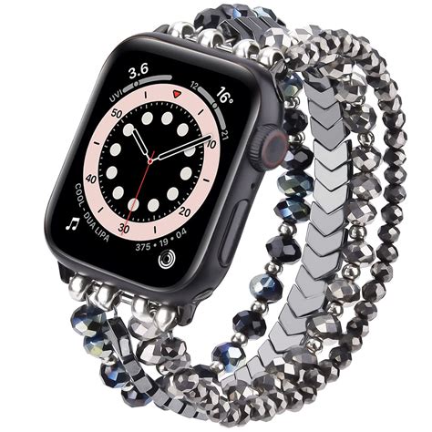 V Moro Beaded Bracelet Compatible For Apple Watch Band 42 45mm Series Women Fashion Handmade