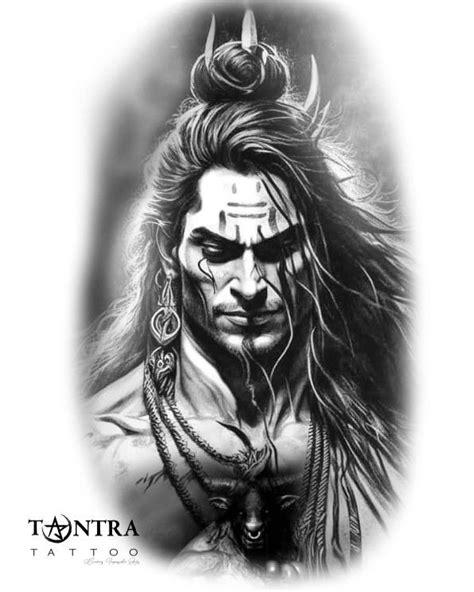 Lord shiva digital design/ lord shiva tattoo design in 2023 | Shiva ...