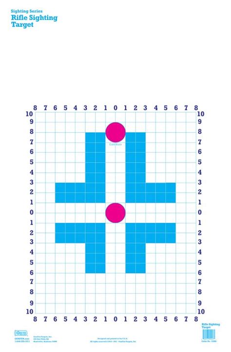 100 Yd Rifle Target 82030 Gunfun Targets Inc