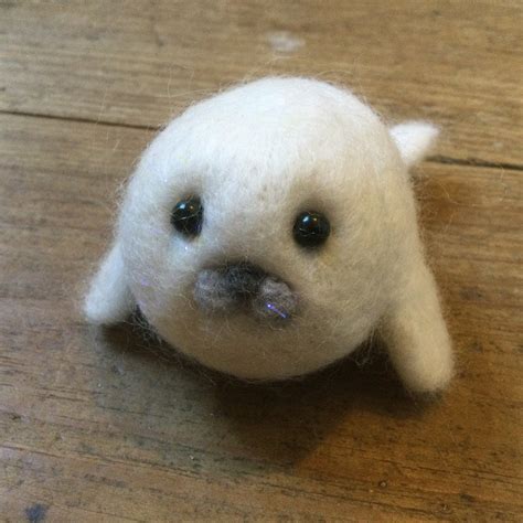 Sparkly Baby Seal Harp Seal Pup Hand Made Needle Felted - Etsy UK