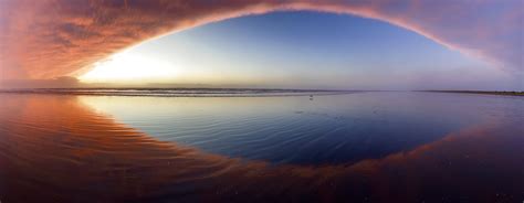 Bakgrundsbilder strand hav Washington solnedgång natur landskap