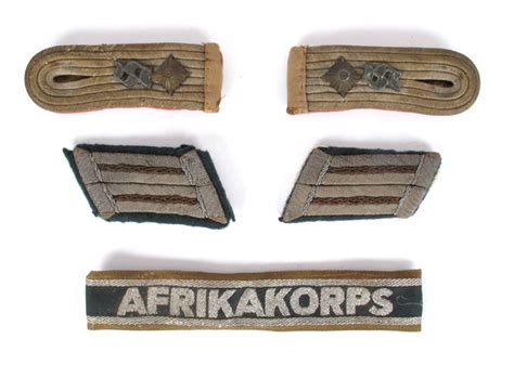 1939 1945 German Third Reich Afrika Korps Uniform Insignia At Whytes