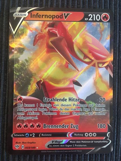 Pokemon Infernopod Vmax Flammende Finsternis Deutsch Kaufen Auf Ricardo