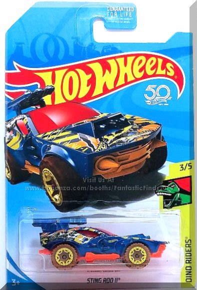 Hot Wheels Sting Rod II Dino Riders Blue Treasure Hunt