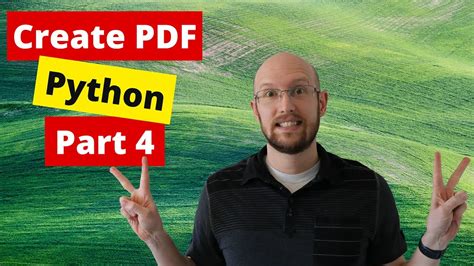 Create PDF With Python Part 4 YouTube