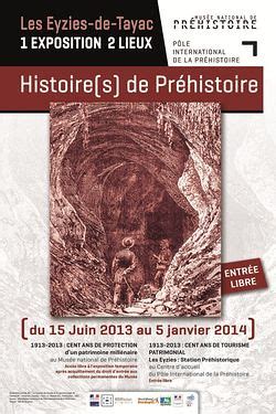 affiche Histoire de préhistoire POLE INTERNATIONAL DE LA PREHISTOIRE