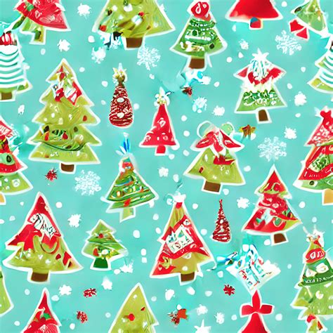 Christmas Wrapping Paper Design Best Quality Highly Detailed · Creative