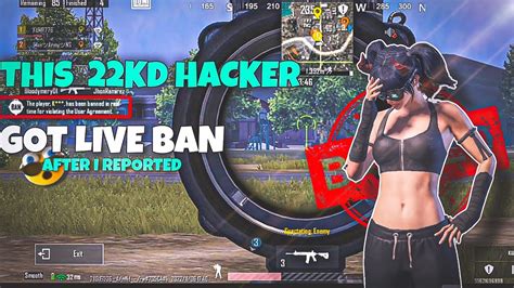 This 22 Kd Hacker Got Live Ban After My Report😱hackerbgmiliveban