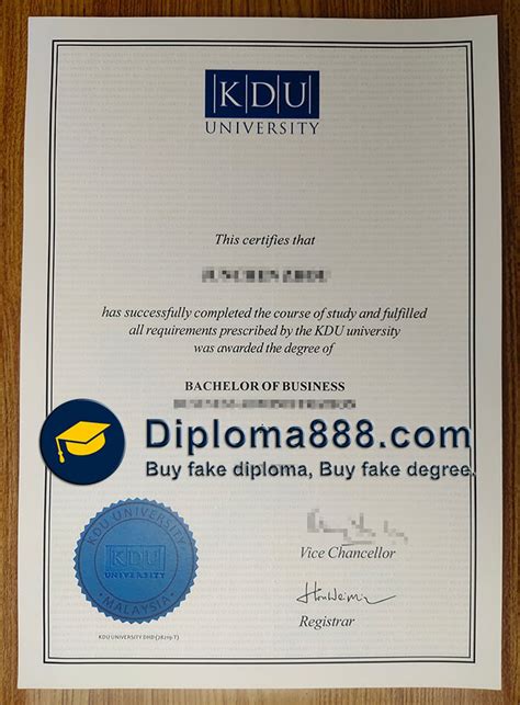 How real are the fake KDU University diploma we made?