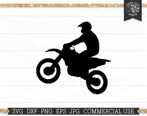 Motorbike Silhouette SVG Dirt Bike Cut File for Cricut - Etsy UK