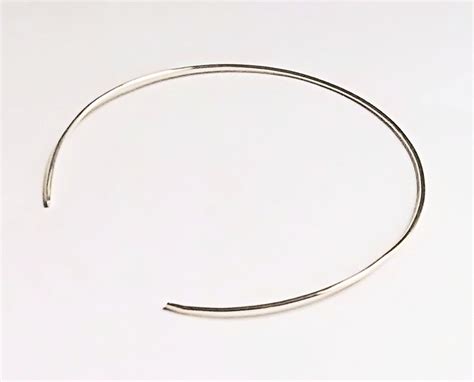 Sterling Silver Choker Neck Cuff Custom Size Solid Silver Collar