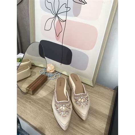 Jual Slop Pengantin Nude Nude Bride Shoes Uk 40 Clairine NEW Shopee Indonesia