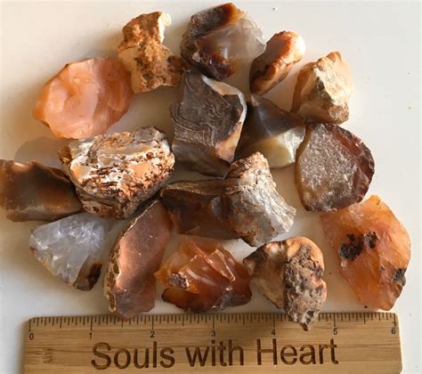 Carnelian Natural Raw Stone Healing Crystals And Stonesa Etsy