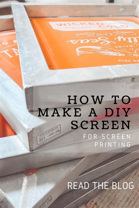 How to make a diy screen for screen printing – Artofit