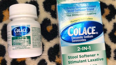 Colace In Stool Softener Stimulant Laxative Review March Th