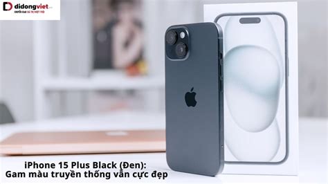 iPhone 15 Plus Black (Đen): Gam màu truyền thống vẫn cực đẹp