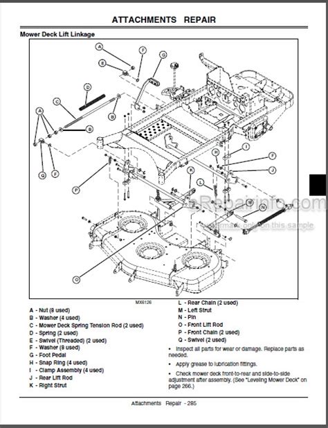 John Deere 737 757 Technical Manual Mid-Mount Z-Trak TM2199 ...