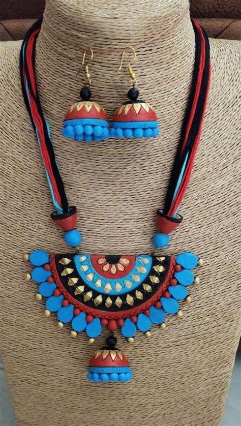 Adjustable Terracotta Necklace Set At Rs Set