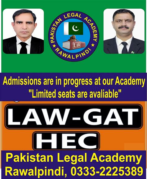 LAW-GAT CLASSES HAVE BBEN STARTED AT PAKISTAN LEGAL ACADEMY RAWALPINDI