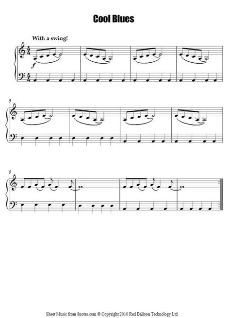 Cool Blues Piano Sheet Music Artofit