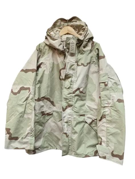 GENUINE US ARMY Tri Colour Desert Camo Gore Tex ECWCS Parka Jacket XL