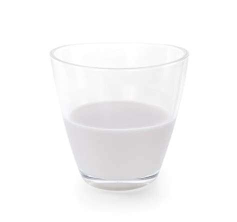 Premium Photo | Glass of milk on white background