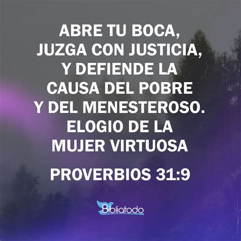 Proverbios 31 9 RV1960 Abre Tu Boca Juzga Con Justicia Y Defiende