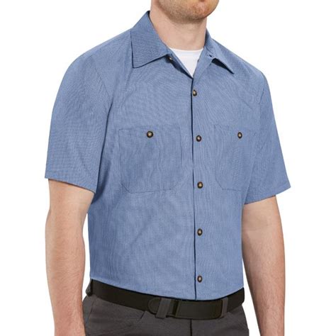 SP24 Short Sleeve Geometric Micro Check Work Shirt