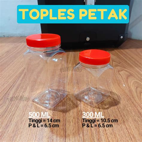 Jual Toples Petak Ml Ml Toples Botol Plastik Ml Ikan