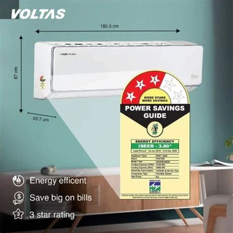 2 Ton Voltas Split Air Conditioner Coil Material Copper 5 Star At Rs