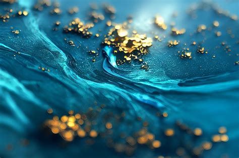 Premium Ai Image Abstract Glitter Shimmering Water Swirl