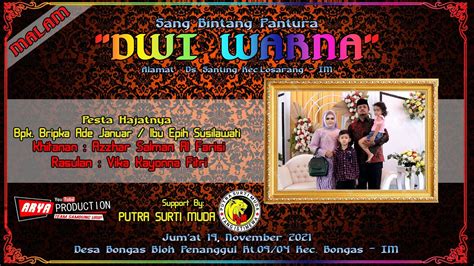 Live Streaming Malam Sandiwara Dwi Warna Jum At November