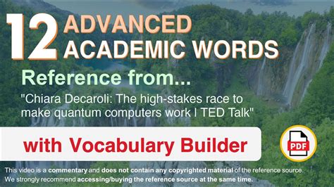 12 Advanced Academic Words Ref From The High Stakes Race To Make