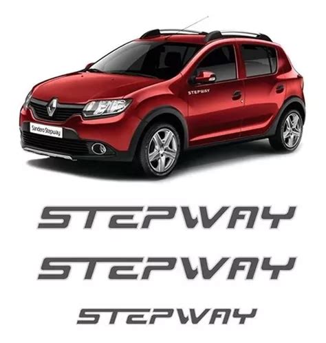 Adesivo Stepway Sandero Laterais E Traseiro Grafite