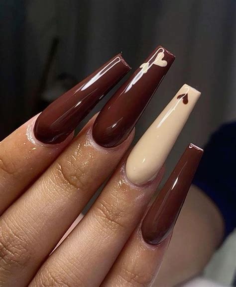 Brown Or Nude Nail Inspo Gel Nails Acrylic Nails Nude Nails