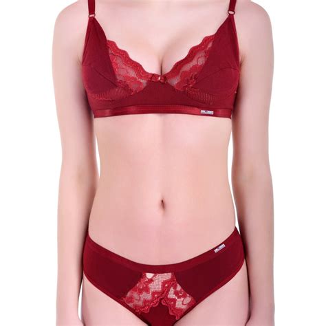 Luxura Essentials Women S Cotton Bra Panty Set Bridal Lingerie Set For Honeymoon And Dating At