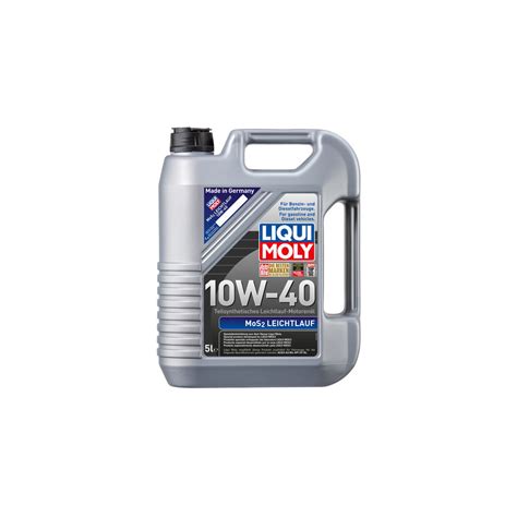 Motorolie Liqui Moly Mos2 Leichtlauf 10w40 A3b4 5l Winpartsnl