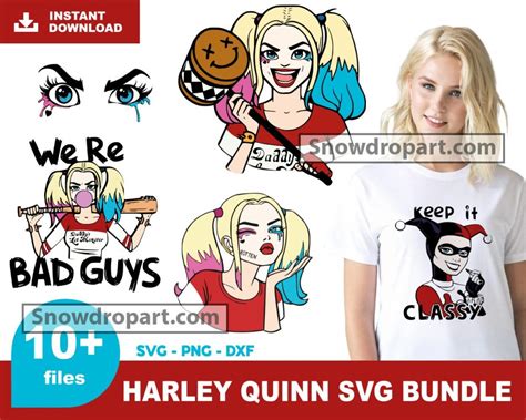 10 Harley Quinn Svg Bundle Joker Svg Suicide Squad Svg