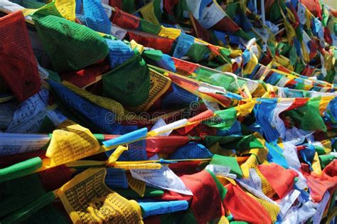 Prayer Flags In Tibet Stock Photo Image Of Lamaism Asia