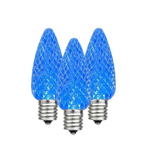 Pack C Led Outdoor Christmas Replacement Bulbs Blue C E Base