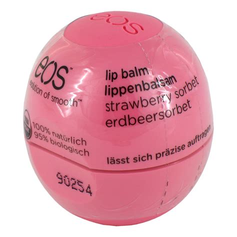 Eos Organic Lip Balm Strawberry Sorbet Shrink 1 Stück Medpex