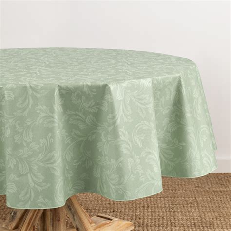 Elrene Camile Floral Scroll Damask Pattern Vinyl Indoor Outdoor