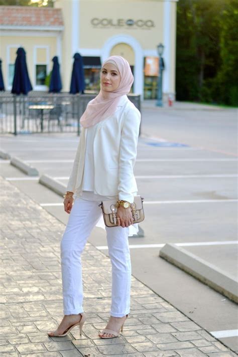 Modern Fashionable Hijab Ideas With Blazer 13 Pakaian Kantor Wanita