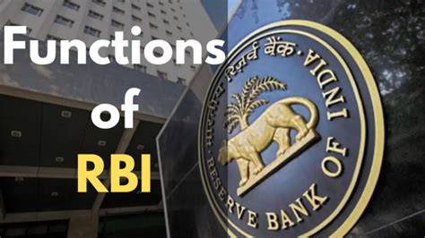 Functions of RBI | Functions of Reserve Bank of India - Paper Tyari