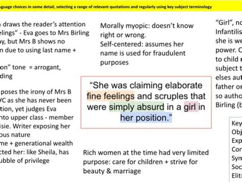 Grade An Inspector Calls Mrs Birling Lesson Teaching Resources