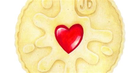 Jammie Dodger Biscuit Art Print Oil Illustrations And Pop Art Food