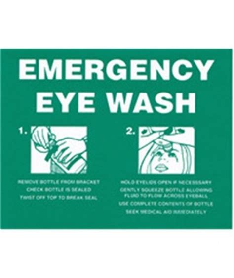 Eye Wash Station Use Instructions At Dana Lauer Blog