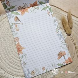 Appeloogje A Notepad Winter Appeloogje Stip Bloem Gifts