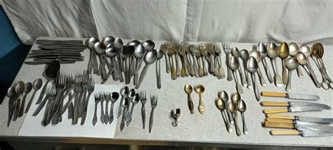 Cutlery Mixed Vintage And Modern Cutlery Collection Items Was