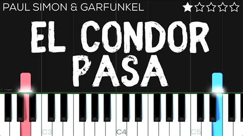 Paul Simon Garfunkel El Condor Pasa EASY Piano Tutorial YouTube